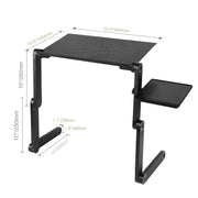 Adjustable Aluminum Laptop Desk With Mouse Pad PraticoTech