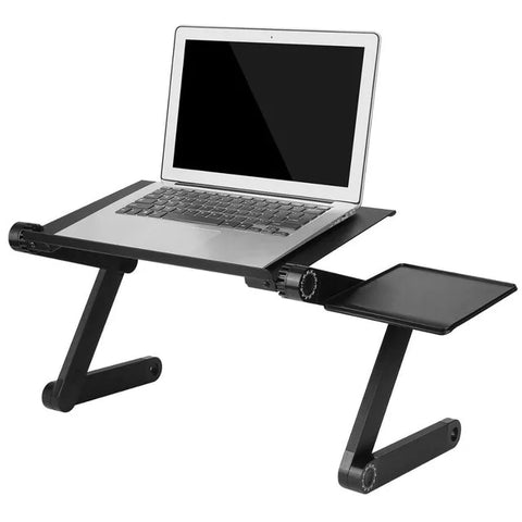 Adjustable Aluminum Laptop Desk With Mouse Pad PraticoTech