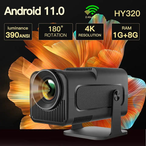 Projecteur LYNCAST HY320 HD, 4K ,Résolution Native 1080P. pour une expérience encore plus immersive. PraticoTech