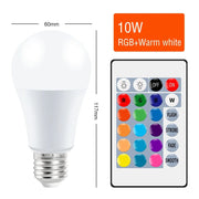 E27 Smart RGBW LED Lamp - Dimmable Color-Changing Bulb